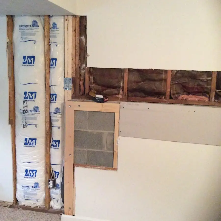 Wall insulation replacement during Odor Removal & Deodorization in Stevens Point